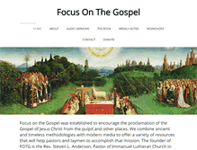 Tablet Screenshot of focusonthegospel.com